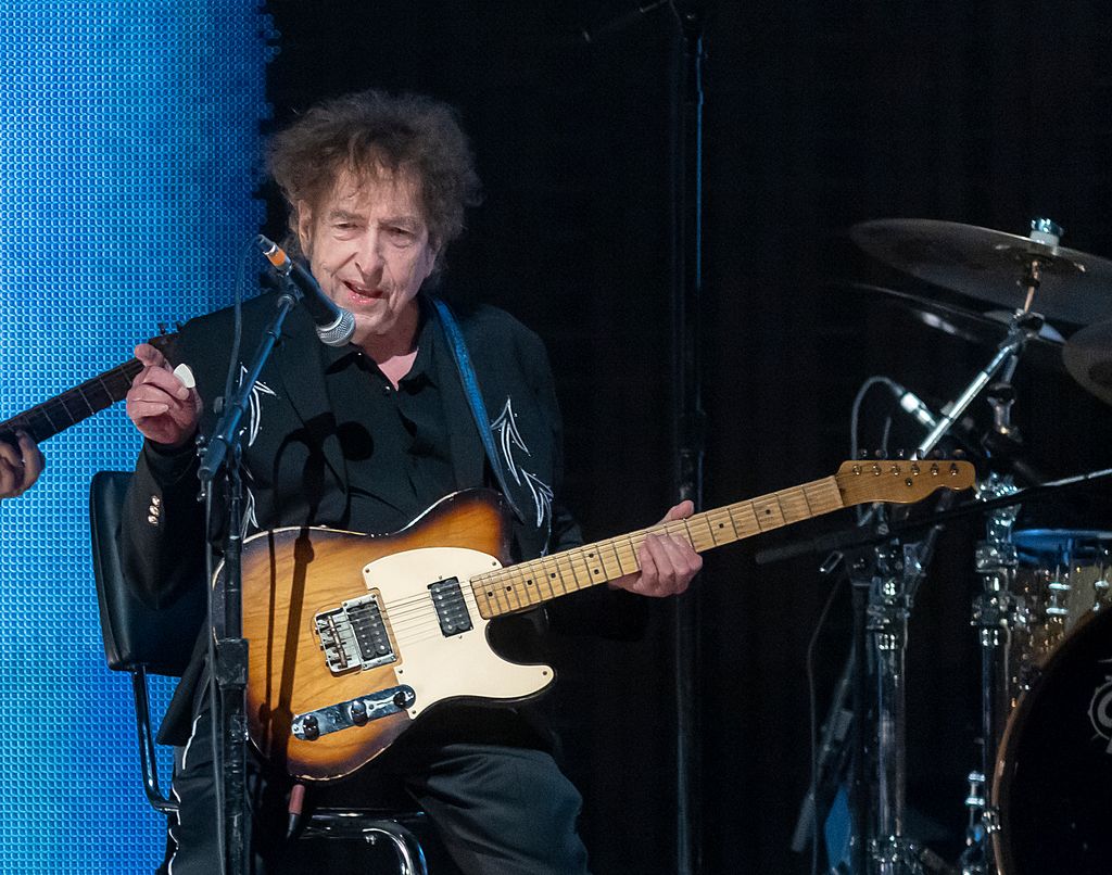 Bob Dylan en un concierto en Indiana