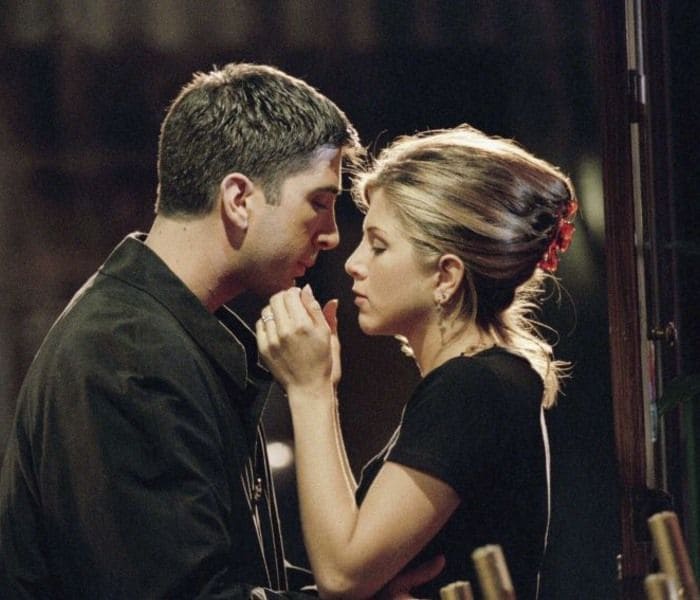 Ross y Rachel en 'Friends'