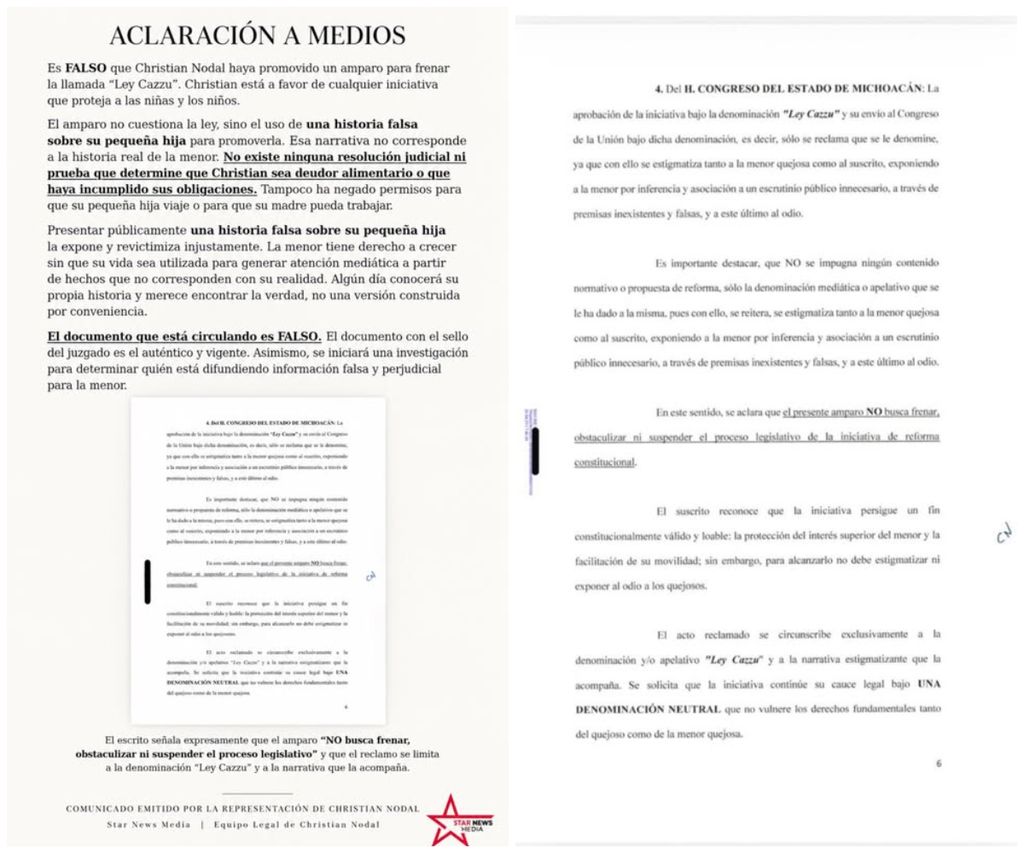 Nodal compartió un comunicado así como pruebas de las medidas que realmente ha emprendido.