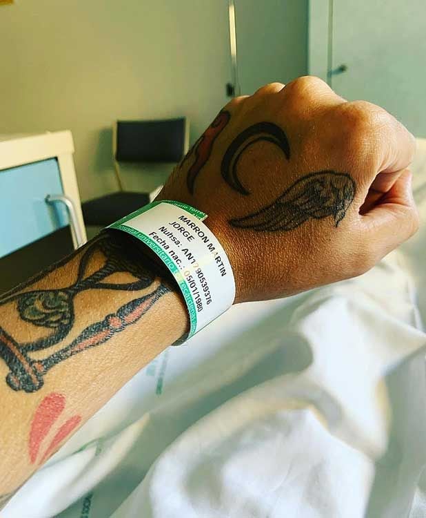 Jorge Marron en el hospital 