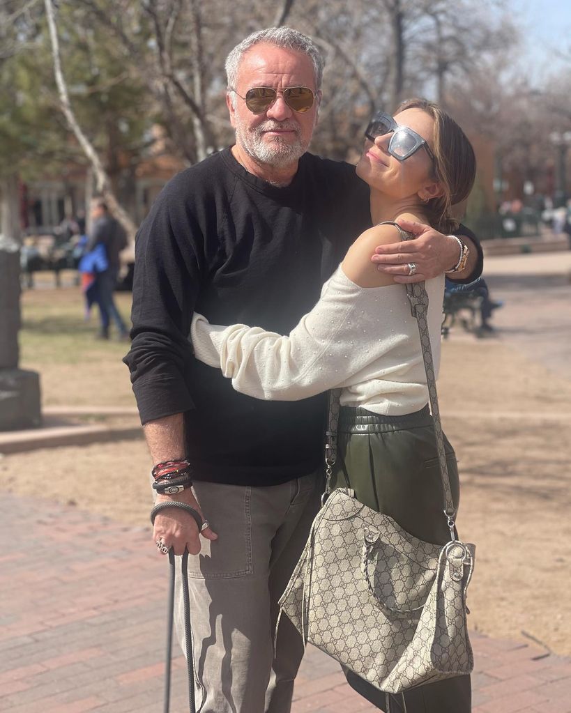 Sofía Castro y su papá.
