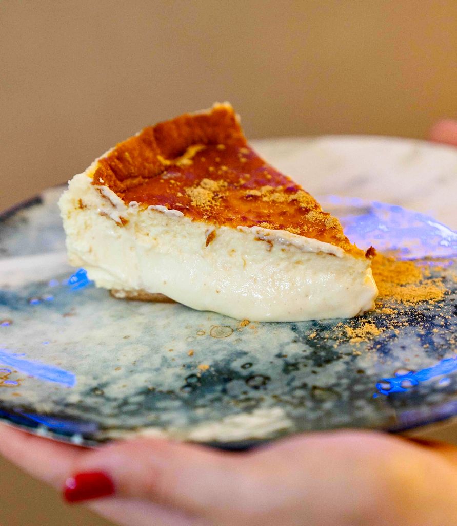 Tarta de queso del restaurante Azul Mediterráneo