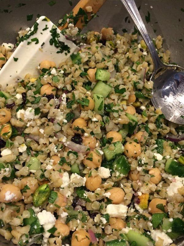 Ensalada con garbanzos