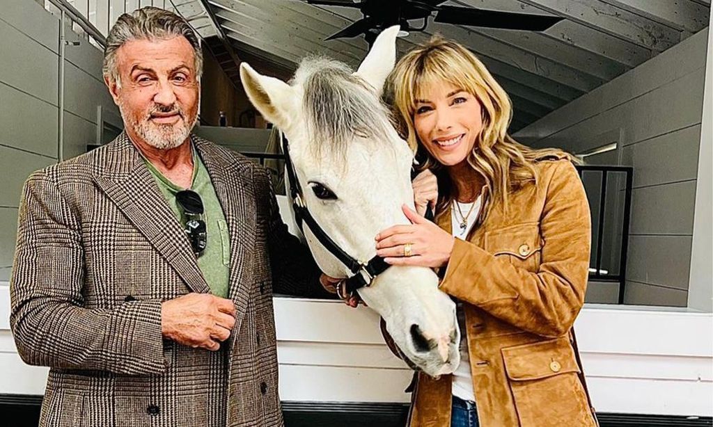 Sylvester Stallone y su esposa
