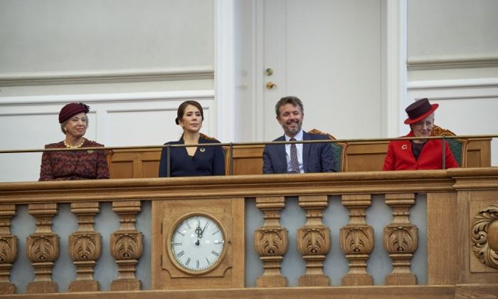 Familia real de Dinamarca en la apertura del Parlamento