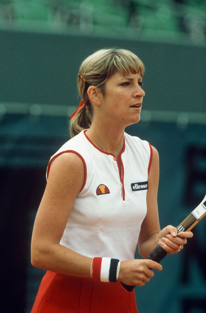 Chris Evert, en una Final de Wimbledon en 1982 
