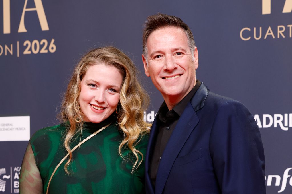 Carlos Latre y su hija Candela, en la alfombra roja de los Premios Talía