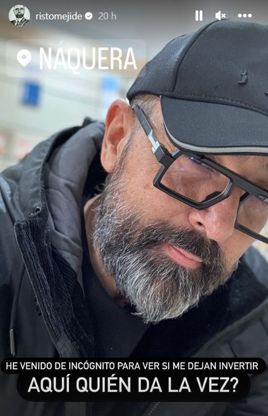 Risto Mejide en la farmacia de su novia