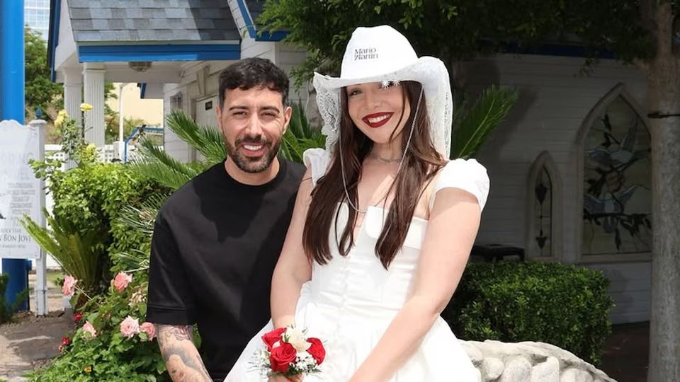 La presentadora y el productor musical se casaron en Las Vegas