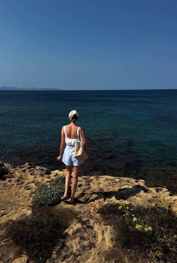 Blanca Romero de vacaciones en Mallorca