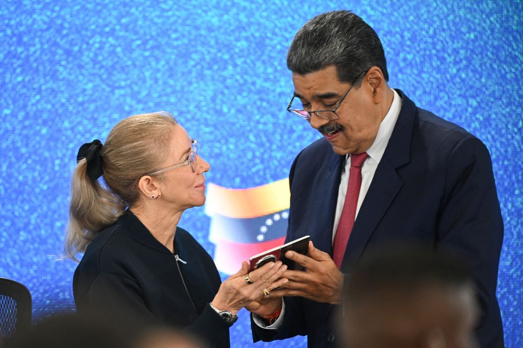 Nicolás Maduro y su mujer, Cilia Flores