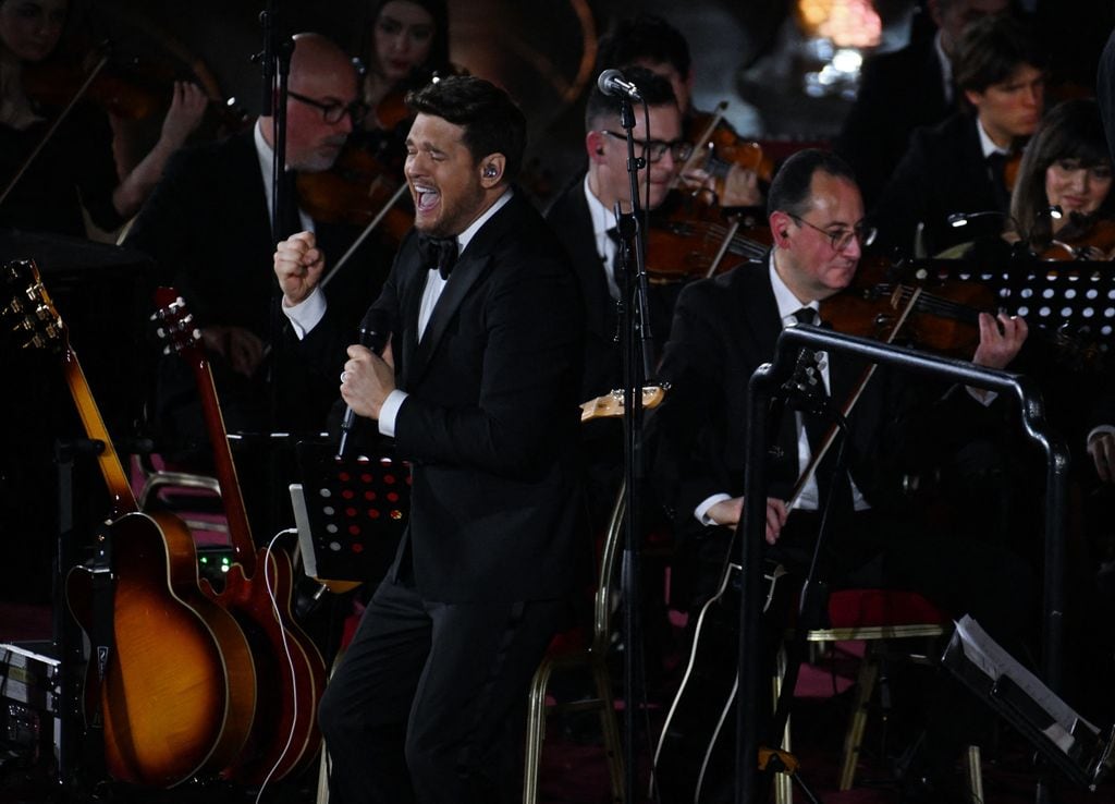 Bublé emocionó a todos con su icónica voz que recuerda a Frank Sinatra