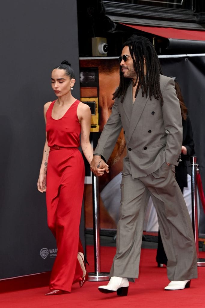 Lenny Kravitz acude al estreno de su hija en Londres