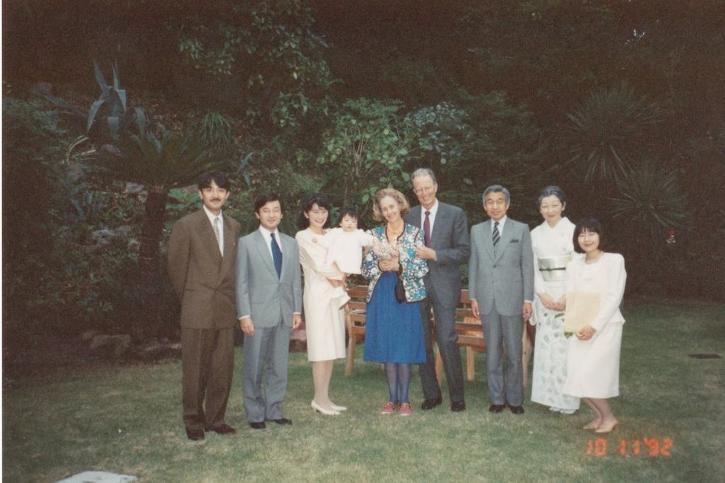 La visita a Japón de la familia real belga en 1992