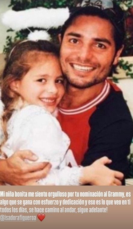 Chayanne con su hija, Isadora, cuando era niña
