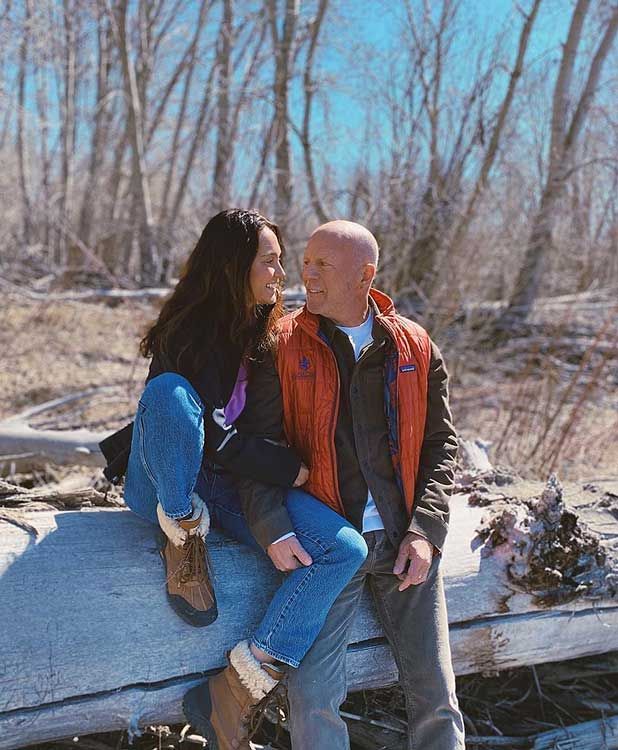 Bruce Willis con su mujer 