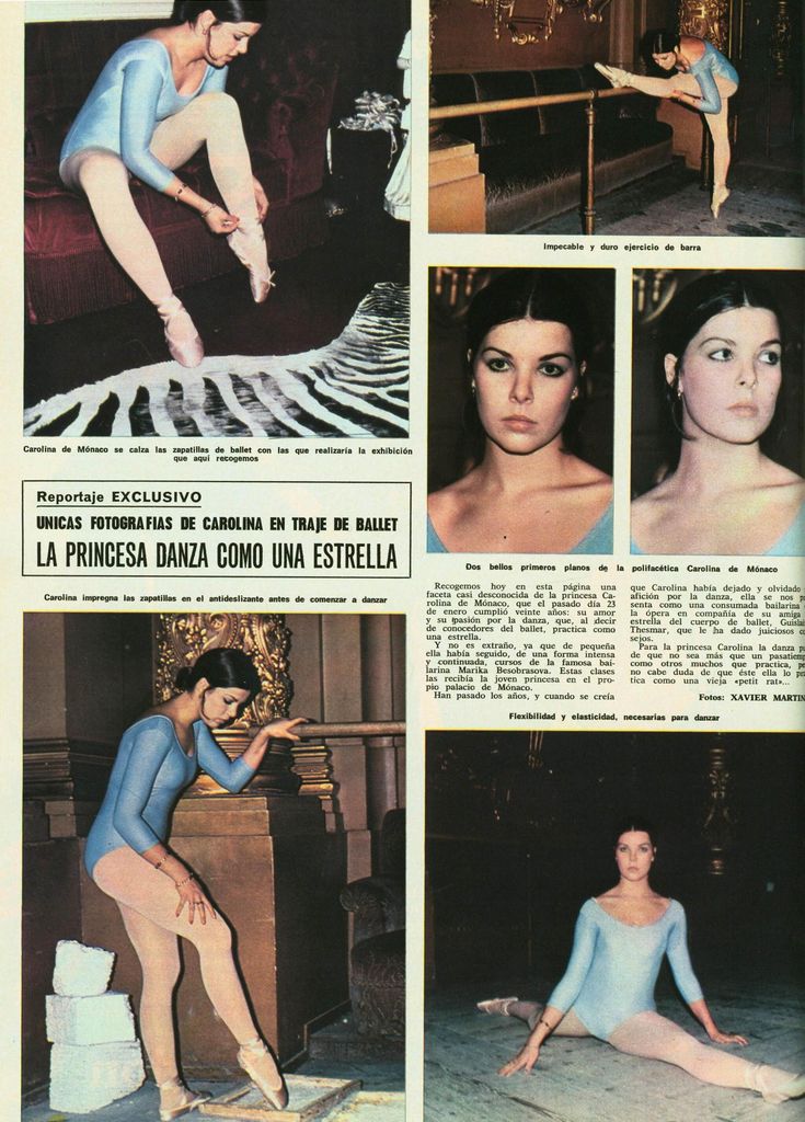 Carolina de Mónaco haciendo ballet