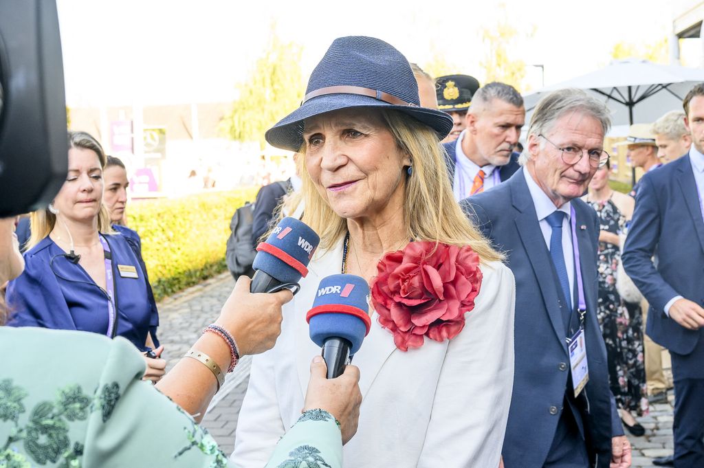 La infanta Elena, desde Alemania, ha ofrecido algunas declaraciones