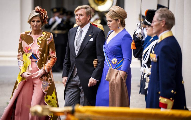 Guillermo y Máxima de Holanda con la princesa Amalia 