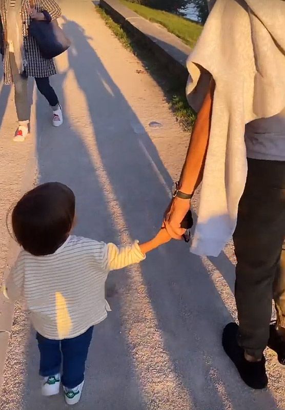 Fernando Verdasco con su hijo 