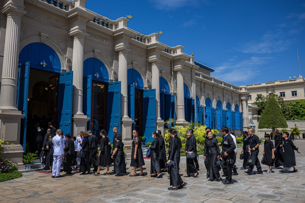 El salón Sahathai Samakhom en el Gran Palacio de Bangkok