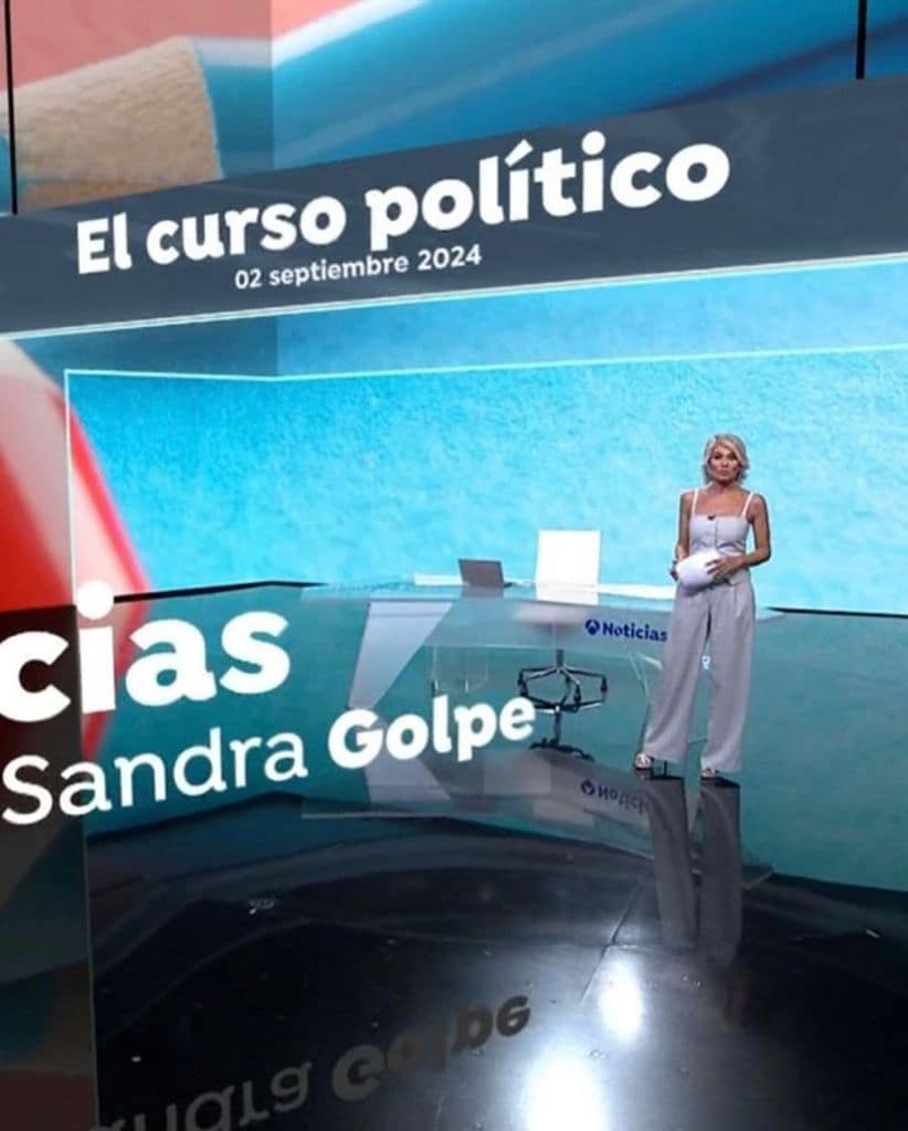 Sandra Golpe con su nuevo corte de pelo. Septiembre 2024