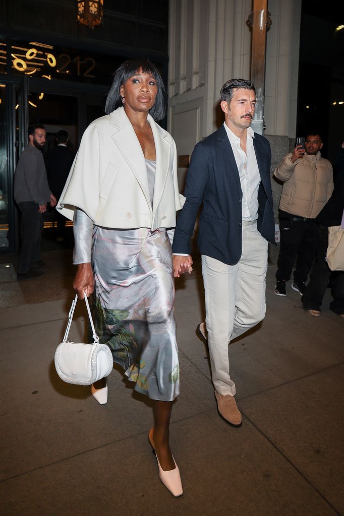 Venus Williams and Andrea Preti en la fiesta previa a la MET Gala