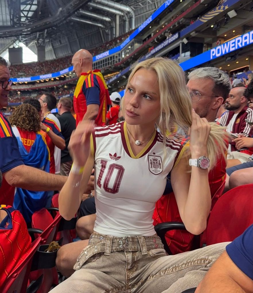Laura Abla durante un partido de la selección