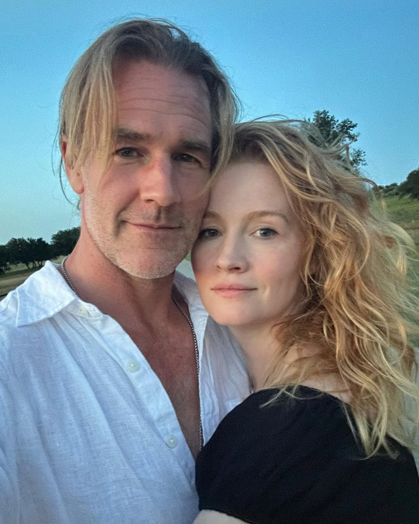 James Van Der Beek y su esposa