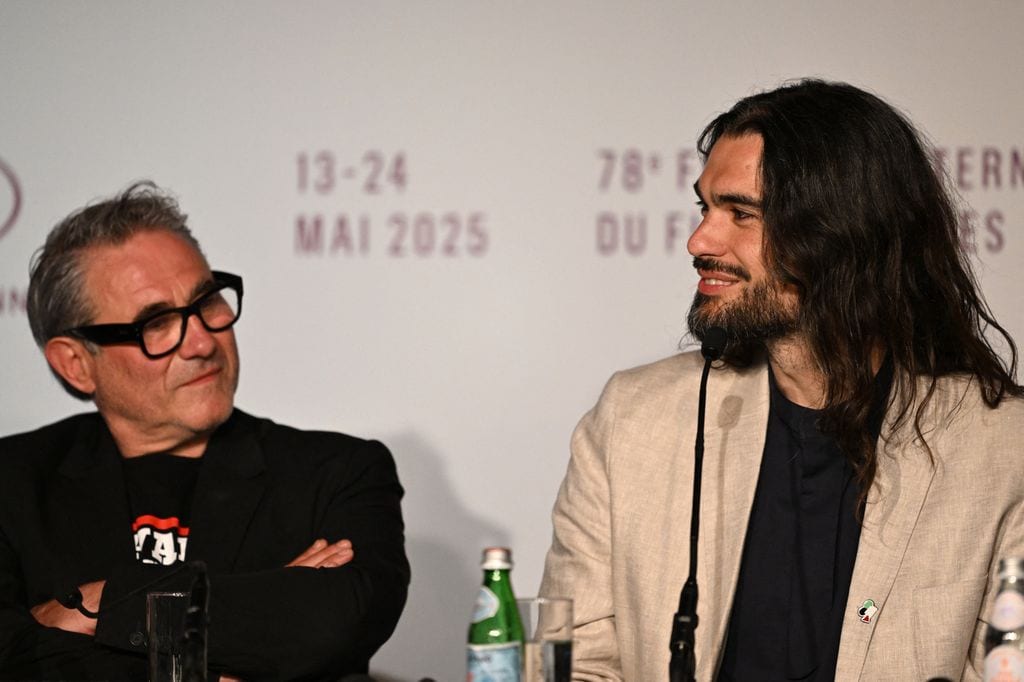 El actor Sergi López con Oliver Laxe