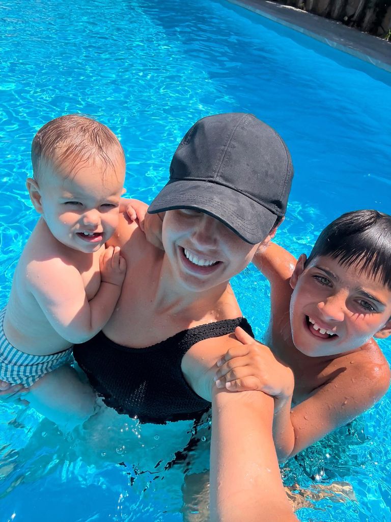 Michelle Renaud compartió fotos de su verano en familia.