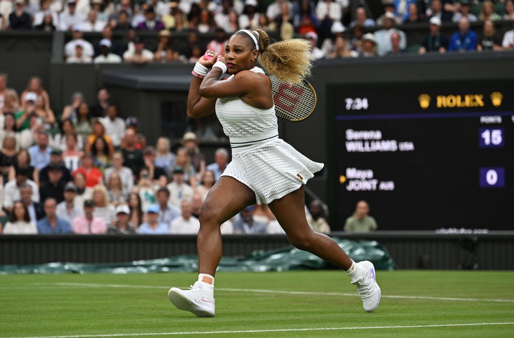 Serena Williams en su regreso a Wimbledon con 44 años