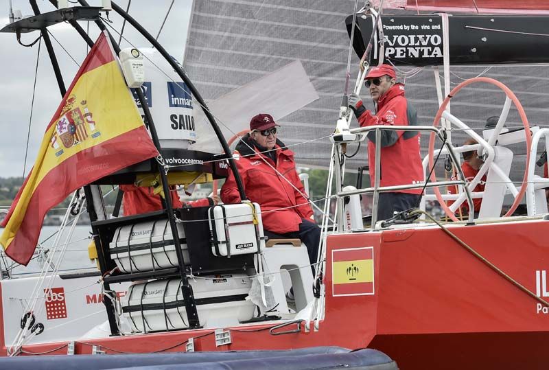 Rey Juan Carlos y Pedro Campos