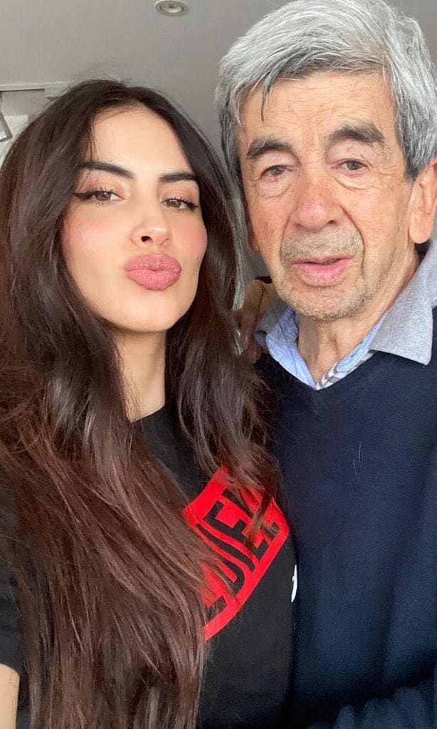 Jessica Cediel y su papá