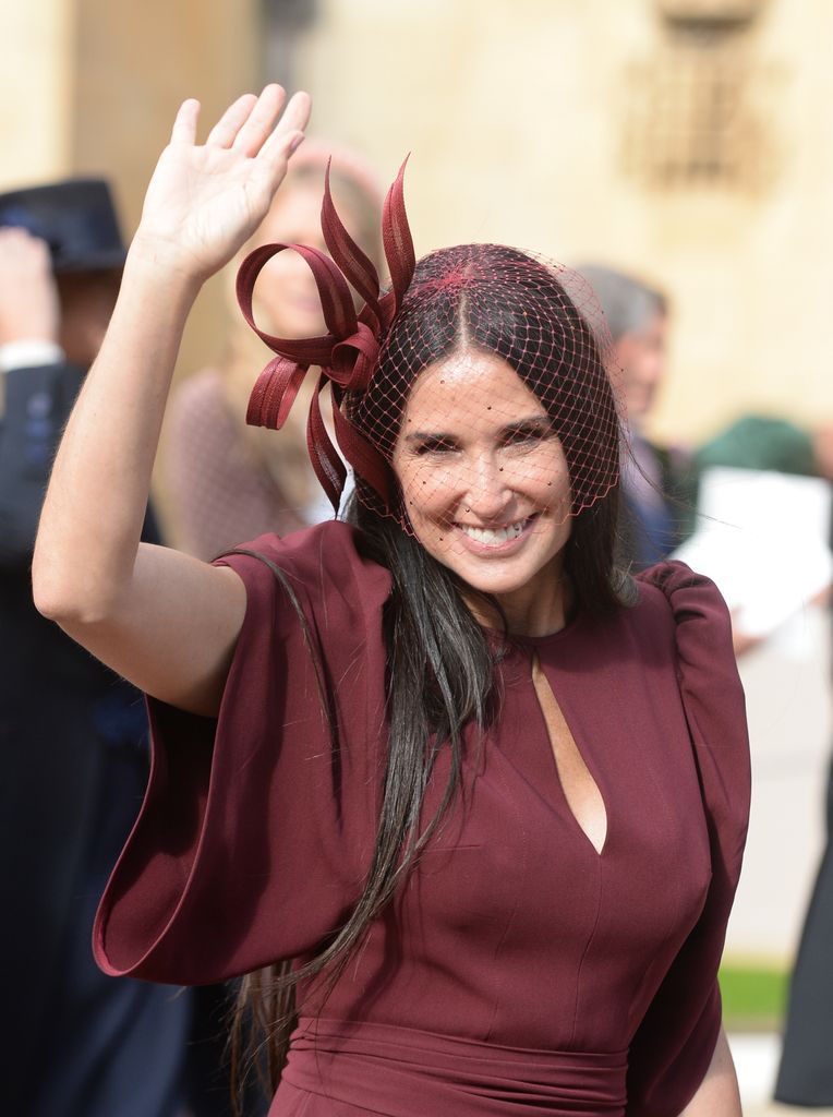 Demi Moore en la boda de Eugenia de York 