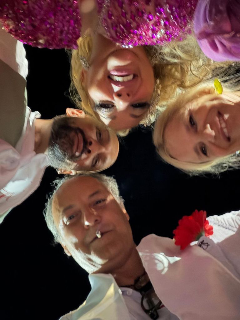 Una imagen de la duquesa de Montoro y Narcís Rebollo en el enlace