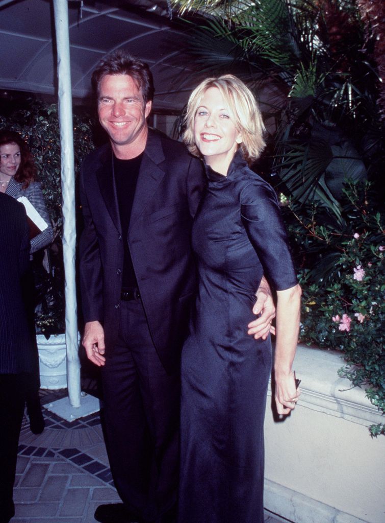 Dennis Quaid y Meg Ryan en 1998. La pareja se divorció dos años después.
