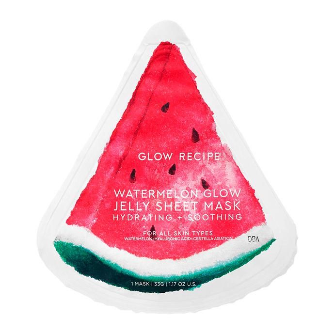 sheet mask para el rostro glow recipe watermelon glow jelly sheet mask