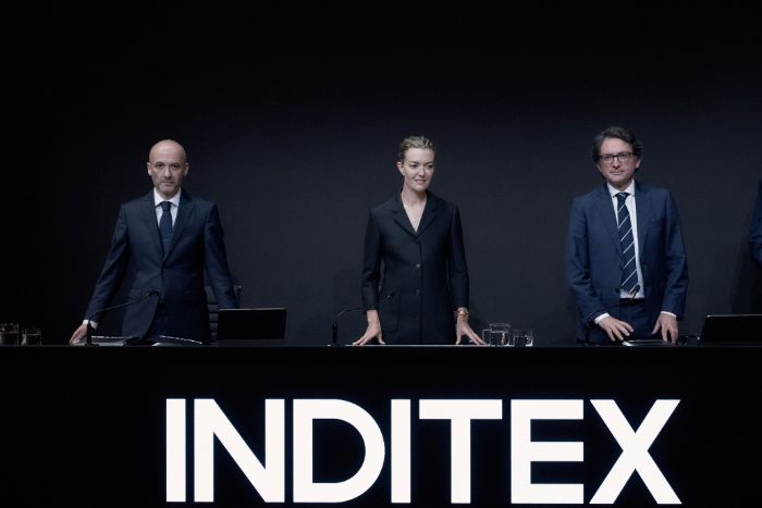 Marta Ortega en la junta de accionistas de Inditex