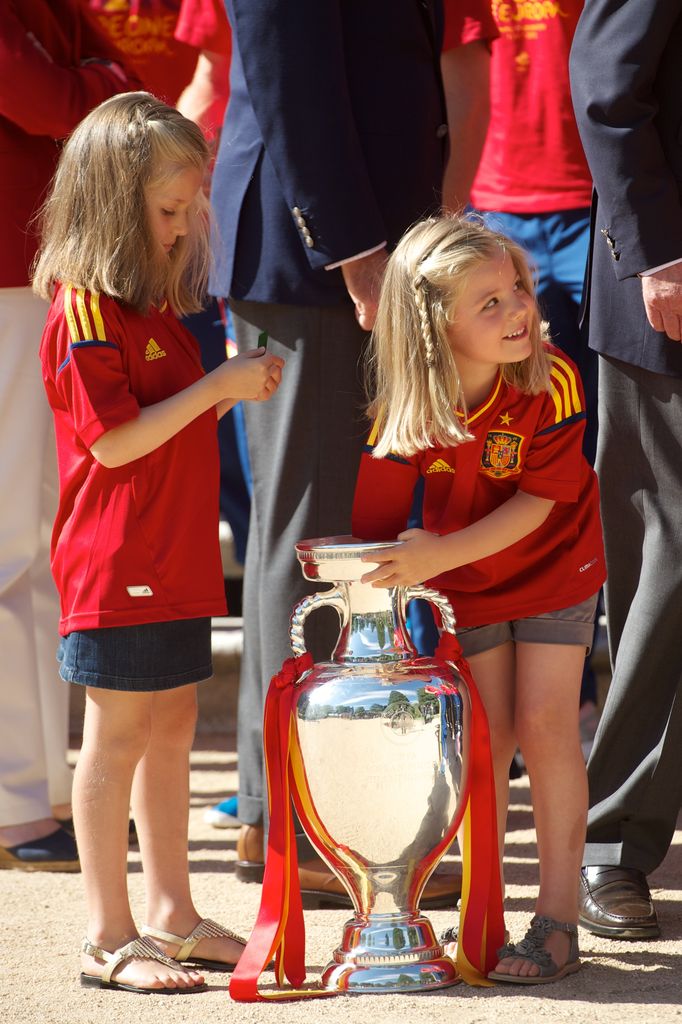 La tierna imagen de la infanta Sofía
