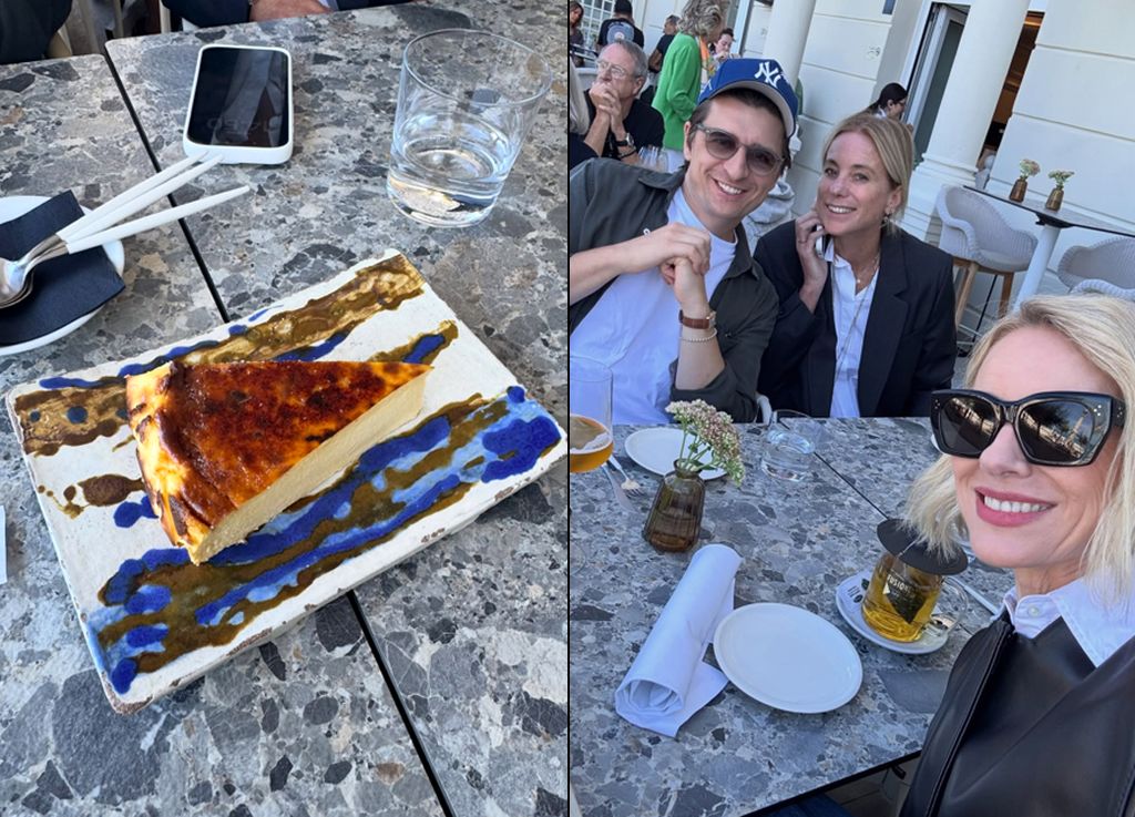 Naomi Watts, en la terraza del hotel María Cristina, durante su estancia en San Sebastián.