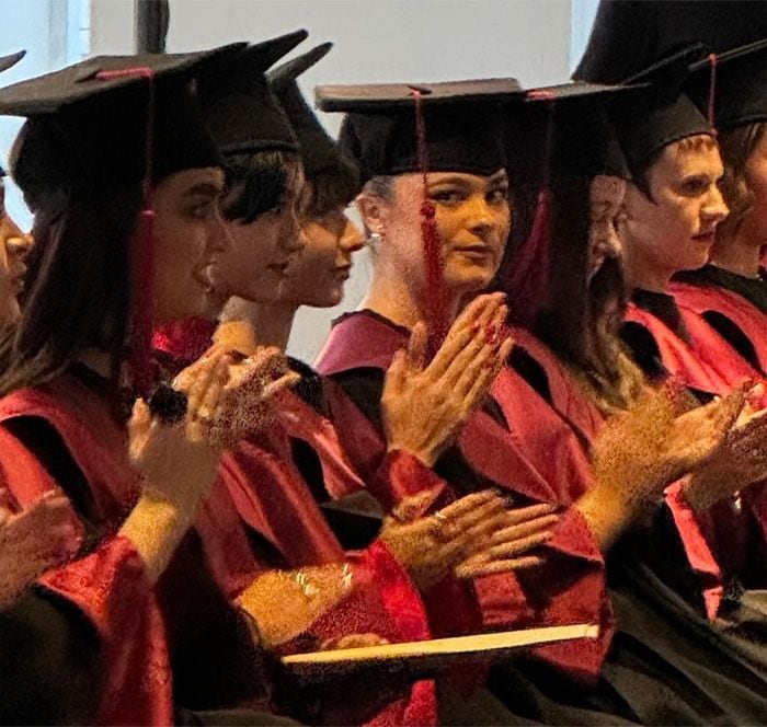 Manuela Sanz en su graduación