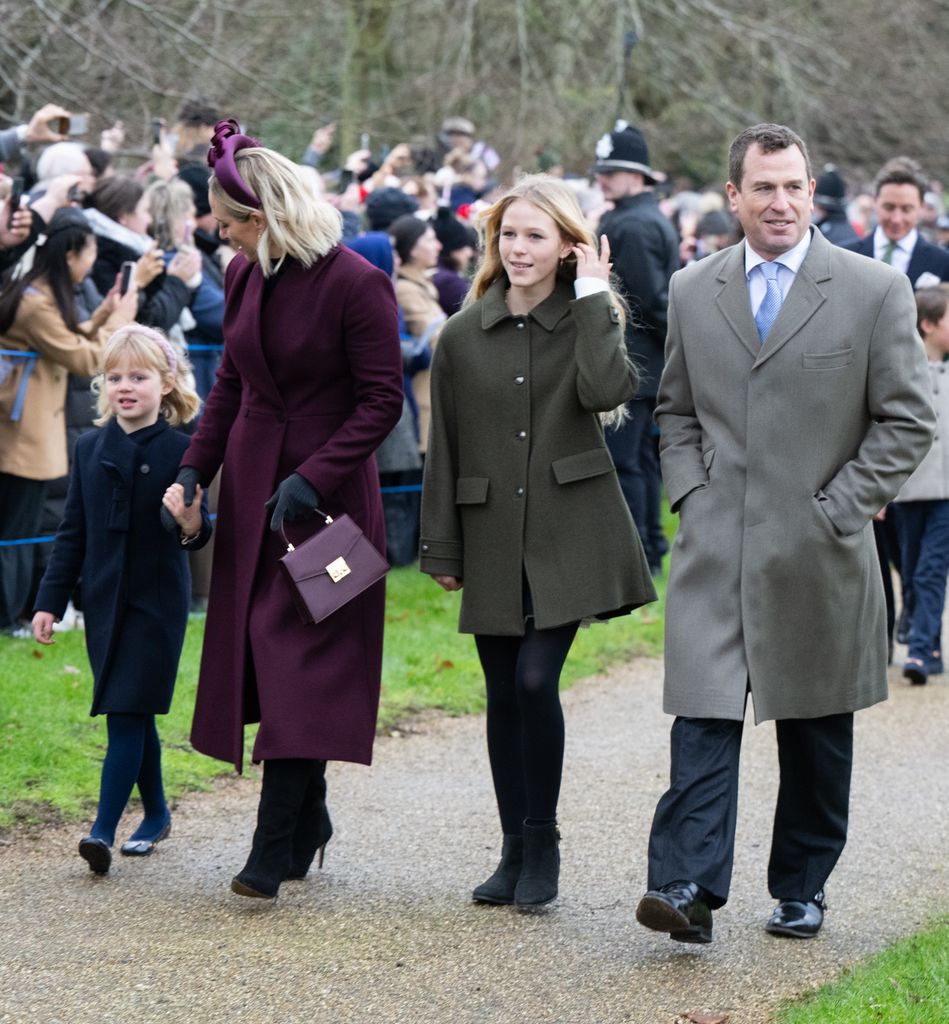 Lena Tindall, Zara Tindall, Isla Phillips y Peter Philips