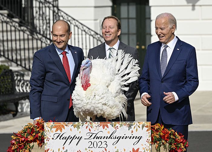 Joe Biden en el indulto del pavo 