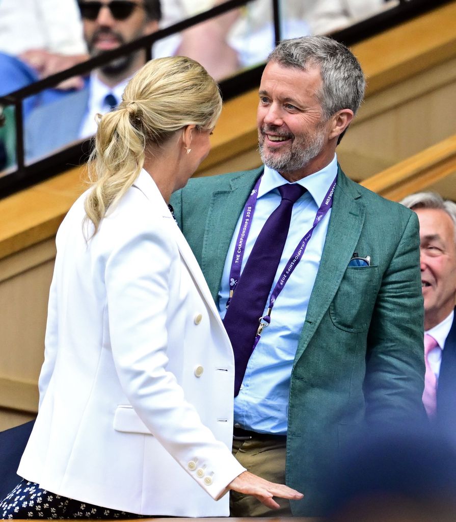 Palco Real de Wimbledon: Federico de Dinamarca.