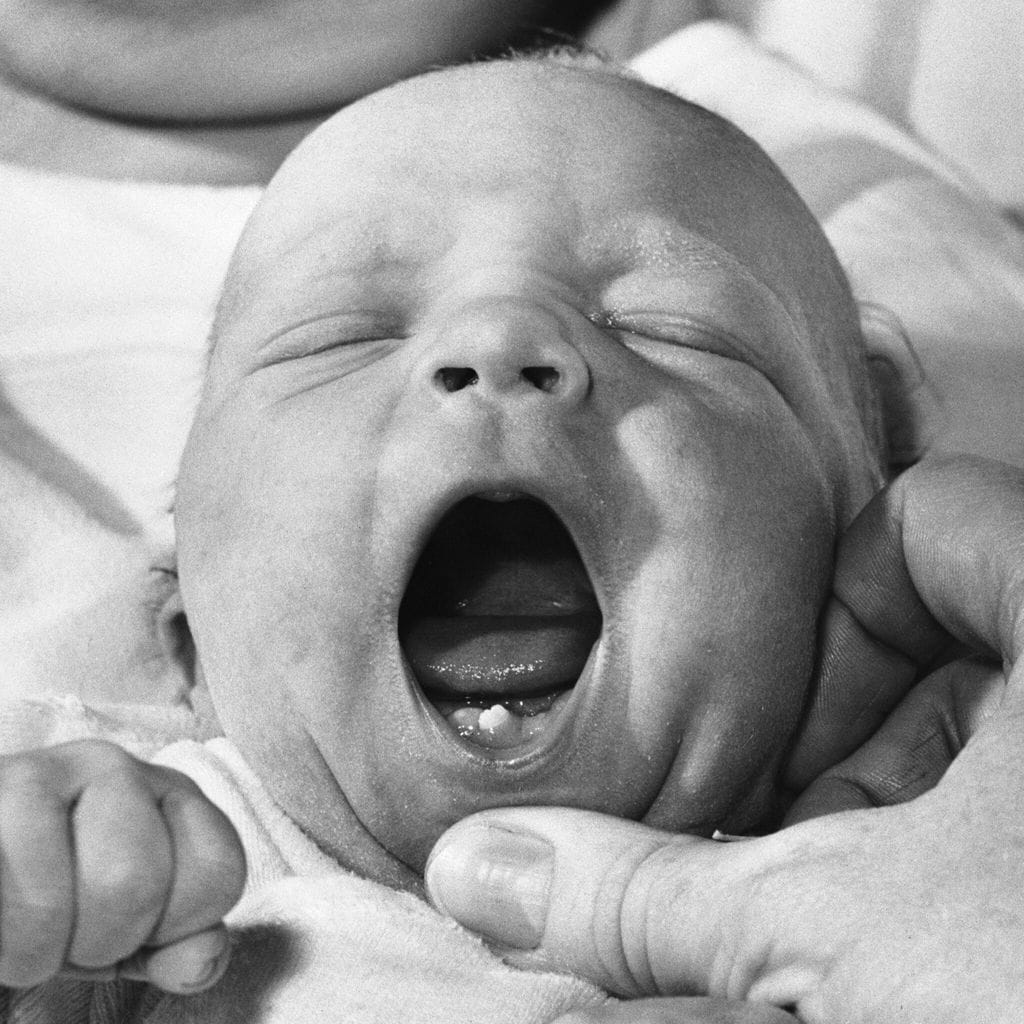 Baby With One Tooth/ Lower Gum