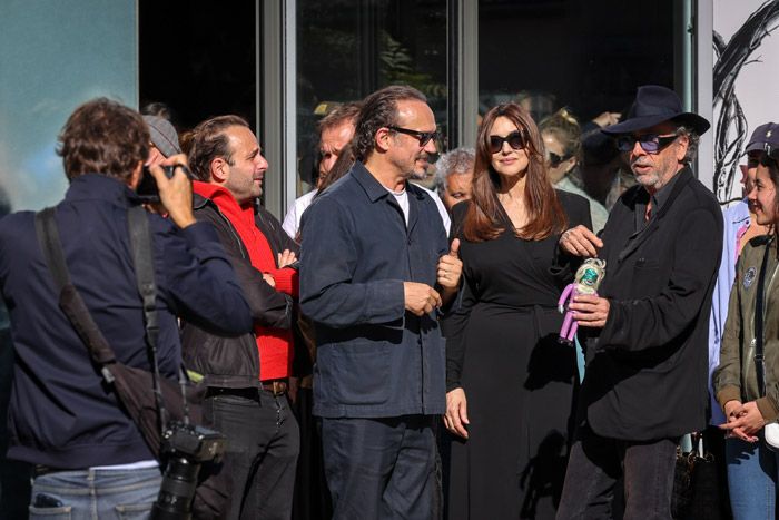 Tim Burton y Monica Bellucci