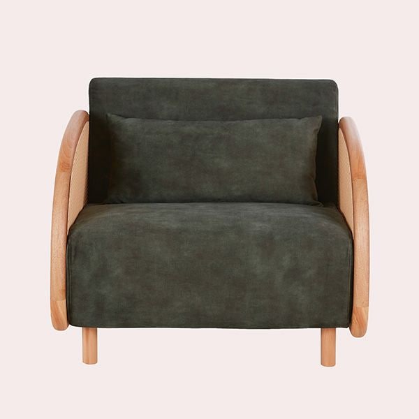 Narnia Sillón Cama de 1 Plaza de Terciopelo Verde Maisons du Monde