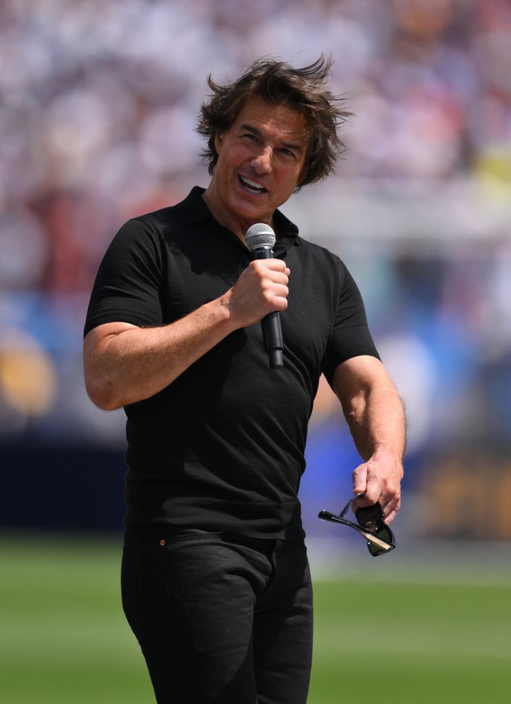 Tom Cruise ha pronunciado un emotivo discurso minutos antes del partido