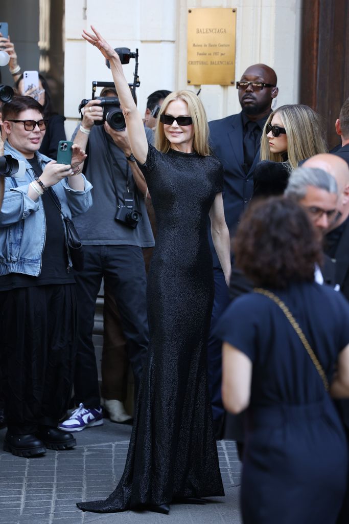 Nicole Kidman y su hija en el desfile de Balenciaga en Paris